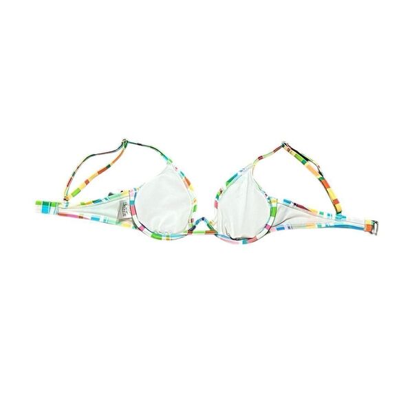 Wild Fable Multicolor Plaid Bikini Swimsuit Top, Size XXS, NWT - Picture 6 of 9